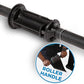 Chirp Focus Muscle Roller, Focus Wheel and Roller Handle in One, On-The-Go Muscle Massage Tool, Stretching Equipment, Targets Pressure Points, Focused Neck & Back Massager - 4" Holds Up to 500 lbs