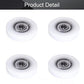 MroMax Roller Idler Bearing Pulley-6 x 33 x 7mm Sliding Conveyor Nylon Wheel with 626ZZ Bearing for Furniture, Hardware Accessories and Mobile Door White 4Pcs