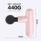 Mini Massage Gun, SK6 Fascial Gun Portable Deep Tissue Percussion Muscle Back Head Massager for Pain Relief with 4 Massage Heads 4 Speed High-Intensity Vibration Rechargeable (Pink)