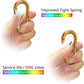 sprookber 3" Aluminum Carabiner D Ring, Caribeener Clips, Spring Snap Hook for Keychain Clip, Set of 10