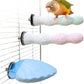 Bird Perches for Cage, Abrasive Surface High Calcium Mineral Parrot Perch Stand - Bird Nail File for Claw & Beak Health, Colorful Ceramic Bird Cage Accessories (Blue, Shell)