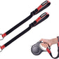PetBonus 2 Packs Short Dog Leash, Safety Wrist Strap for Retractable Dog Leash, Reflective Design and Adjustable Soft Padded Handle, Extra Layer Security for Pet Stroller (Red, Red)