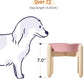 LE TAUCI Ceramic Slow Feed Dog Bowls, Elevated for Small and Medium Breed Dogs, Anti-Gulping Pet Feeding Dishes, Flower Pink, 1.5 Cups