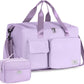FIORETTO Women's Gym Duffle Bag with Shoes Compartment, 37L Capacity, Ideal for Travel, Gym, Sports, Duffel, Weekender