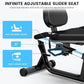 Recumbent Exercise Bike for Home,Recumbent Stationary Bikes for Adults & Seniors,Load Capacity of 400 pounds,Equipped with 16 Adjustable Gears, and Soft Adjustable Seats