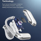 AI Language Translation Earbuds, Bluetooth 5.4 Headphones Translator for 144 Languages & Accents, OWS LCD Touch Screen Real-Time Earphones Fit iOS and Android Ideal for Travel Business Learning,Silver