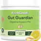 Feel Goods Gut Guardian, Organic Fiber, Probiotic & Prebiotic Powder, Sugar Free, Herbs for Bloat, Gut Health Support, Digestive Health for Men & Women, Non GMO, Vegan, Lemon Ginger, 30 Servings