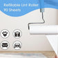 Extra Sticky Large Surface Lint Roller, 6.3'' Giant Lint Roller for Pet Hair, Lint Remover Roller for Cat Hair, Clothes, Furniture, 1 Handle + 270 Sheets, with Dust-Proof Case