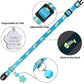Personalized Breakaway Cat Collars Glow-in-The-Dark with ID Tag, Bell - Safety Quick - Release, Customizable for Female Male Kittens & Cats (Blue)