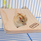Hypeety Parrot Bird Wooden Platform Perch Pet Dwarf Hamster Gerbil Rat Small Animal Sport Exercise Toy Pet Parrot Bird Cage Perches Square Toy