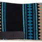 Fleece Bottom Contoured Saddle Pad - 34" x 40" | New Zealand Wool Top | 3/4" Felt Core | Contoured Fit | Hypoallergenic Fleece Lining | Weighs 8 lbs