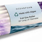Oceanfoam Tidal Roller - Purple Marbled - Muscle Massage Foam Roller for Back Pain & Stretching - Firm and Ergonomic Wide Wave Textured - Yoga, Athletics, & Wellness - Full Size, 20" x 5"