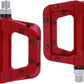 FOOKER MTB Pedals Mountain Bike Pedals 3 Bearing Non-Slip Lightweight Nylon Fiber Bicycle Platform Pedals for BMX MTB 9/16"