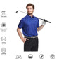Men's Golf Polo Shirts Short Sleeve Striped Performance Moisture Wicking Dry Fit Golf Shirts for Men