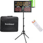 Basketball Digital Scoreboard with Remote,Battery Powered Portable Tabletop Electronic Scoreboard with 75dB Buzzer,Countdown Timer & Score for Games