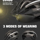 VICTGOAL Bike Helmet for Men Women with Led Light Detachable Magnetic Goggles Removable Sun Visor Mountain & Road Bicycle Helmets Adjustable Size Adult Cycling Helmets