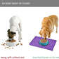 Waterproof Pet Feeding Mat with High Raised Edges, Heavier and Thicker Placemats for Cat Dog Water Bowl with BPA Free, Dogs Cats Food Mats for Messy Drinkers to Prevent Spill and Protect Floors