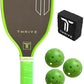 Thrive Pickleball Training Paddle Kit - Includes Trainer Paddle, 3 Fast Hands Mini Pickleballs & Paddle Eraser - T-700 Carbon Fiber, Extra Long Handle, 16mm Core