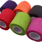 Self Adhesive Tape Wrap- 6 Rolls,Non-Woven Self Adherent Vet Wrap Tape,2in x 5Yard | Cohesive Bandage Tape for Wrist & Ankle,Elastic Grip Cover (6Colors-6ROLLS)