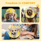 Soft Dog Cone Collar, Inflatable Donut Cones Alternative After Surgery for Large/Medium/Small Dogs to Stop Licking, Elizabethan Neck Ecollars of Shame with Anti-Lick Shield, XL Comfy Pillow Recovery