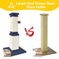 AGYM Cat Scratching Post, 32 Inch Cat Scratch Post for Cats and Kittens, Protect Your Furniture and Exercise Cats, Nature Sisal Modern Cat Scratcher for Indoor Cats, Blue