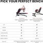 Finer Form Multi-Functional Weight Bench for Full All-in-One Body Workout – Versatile Adjustable Workout Bench for Home Gym. Fitness equipment perfect for Back HyperExtension, Bench Press, Roman Chair Exercise, Sit up. Adjusts to Decline or Flat Bench.