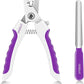 OneCut 6" Dog Nail Clippers for Small, Medium and Large Breed Professional Pet Nail Trimmers -Suitable for Cats, Rabbits and Guinea Pigs with Safety Guard to Avoid Over Cutting (Purple)