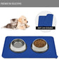 Waterproof Pet Feeding Mat with High Raised Edges, Heavier and Thicker Placemats for Cat Dog Water Bowl with BPA Free, Dogs Cats Food Mats for Messy Drinkers to Prevent Spill and Protect Floors