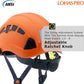 LOHASPRO Hard Hats Construction Safety Helmet with Visor ANSI Z89.1 Approved OSHA Hardhat, Vented Men Work Hard Hat with Chin Strap Tree Climbing Arborist Helmet (P4 Orange+Clear Visor)