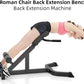 ComMax Roman Chair Back Hyperextension Bench Adjustable Back Exercise Machine Home Gym Workout Equipment for Abs and Glute