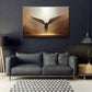 Fantasy Angel Stretched Canvas Wall Art for Living Room Bedroom Home Decoration,Abstract Anime Picture Print Painting Decor Artwork,Mysterious Wing Man Gallery Wrapped Gift,Inner Frame (32x48 Inches)