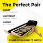 GIBBON SlackBoard - GiBoard Balance Board Kids & Adults - Slackline Balance Trainer - Slack Board Core Workout Equipment Home Gym Training - Standing Desk Exercise - Yoga, Agility, Pilates & More