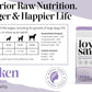 Freeze Dried Raw Dog Food - Premium Chicken Flavor with High Protein & Grain Free Dog Food for Small or Large Breeds and Picky Eaters - Versatile as Meal Topper, Pet Snack & Treats, 5 Oz