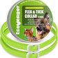 EcoVenger Flea & Tick Collar Repellent 2-Pack Green, Fits Both Dogs & Cats, Built-in Pant-Based Formula Strong Repellency Slow Release, Lasting Deterrence and Protection, Pleasant Aroma, Waterproof