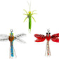 TTcat Cat Feather Wand Toys,Retractable Wand Toy with 3 Simulation Insects Refills, Transparent Carbon Wire,Interactive Cat Toy Kitten Toy for Indoor Cats to Play Chase Exercis