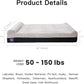Laifug Orthopedic Memory Foam Extra Large Dog Bed Pillow(50"x36"x10", Slate Grey) Durable Water Proof Liner & Removable Washable Cover & Smart Design