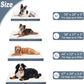 Outdoor Dog Beds for Extra Large Dogs, XL Pet Bed for Large Sized Dog, Egg Crate Foam Pet Bed with Removable Washable Oxford Cooling Cover, Blue White