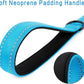 PLUTUS PET Short Training Dog Leash with Padded Handle for Medium Large Big Dogs,18 Inch Heavy Duty Strong Traffic Leash with Carabiner Clip for Climbing Walking or Guiding Blind（18”，Blue