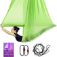 Aerial Yoga Hammock L:5M W:2.8M 5.5 Yards Aerial Pilates Silk Yoga Swing Set with 2000 Ibs Load Include Daisy Chain, Pose Guide