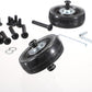 OwnMy 50mm x 17mm Clear Luggage Wheels Replacements Set of 2 - Mute Suitcase Swivel Wheels Kit With Screws, Axles, Bearings - Rotatable Rubber Silent Wheels