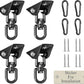 Heavy Duty Swing Hangers for Wooden Sets 2000 LB Capacity Hammock Hanger 360 Swivel Stainless Steel Swing Hardware Accessories 2 Packs for Porch Playground Yoga Heavy Bag