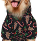 Christmas Tree Black Hoodie,Christmas Cosplay Dog Clothes with Pocket and Hat Winter Clothes Sweaters Large