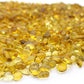Keedolla Decorative Fish Tank Pebbles Marbles 0.93LB, Sea Glass Stones Beards Pebbles Gravel Rock for Fish Tank, Garden and Vase Fillers - Light Yellow