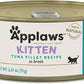 Applaws Natural Wet Kitten Food in Broth, Limited Ingredient Canned Wet Kitten Food, No Additives, Made with Natural Ingredients, Tuna Fillet in Broth (24 x 2.47oz Cans)