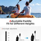Abahub Adjustable Kayak Paddle 210-230 cm/ 230-250 cm Floating Kayaking Oars Boating Oars Canoeing Oars Black