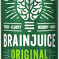 BrainJuice Focus & Energy Drink Shots, Nootropics with Alpha GPC, B Vitamins & Organic Green Tea Caffeine, Supports Focus, Memory & Clarity, Non-GMO, Gluten Free, Peach Mango, 2.5 fl oz, 12 Pack
