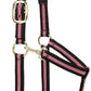 Weaver Equine Nylon Horse Halter, Triple-Ply Cheek Design, Original Non Adjustable Halters for Horses, Equine Tack,Average Size, Black