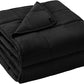 yescool Weighted Blanket for Adults (15 lbs, 48" x 72", Black) Cooling Heavy Blanket for Sleeping Perfect for 160-180 lbs, Twin Size Breathable Blanket with Premium Glass Bead, Machine Washable