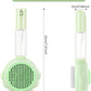 Cat Hair Brush for Shedding, 3-in-1 Pet Spray Hair Removal Comb with Visual Spray & Release Button, Waterproof Dog Grooming Brush for Furry Pet