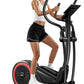 UMAY Elliptical Machine for Home, Elliptical Exercise Machine with 8 Levels Resistance & Pulse Rate Grips, Silent Magnetic Elliptical Trainer with 15.5" Stride and LCD Monitor